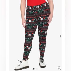 Disney Her Universe Holiday Fair Isle Christmas Leggings SIZE 3X